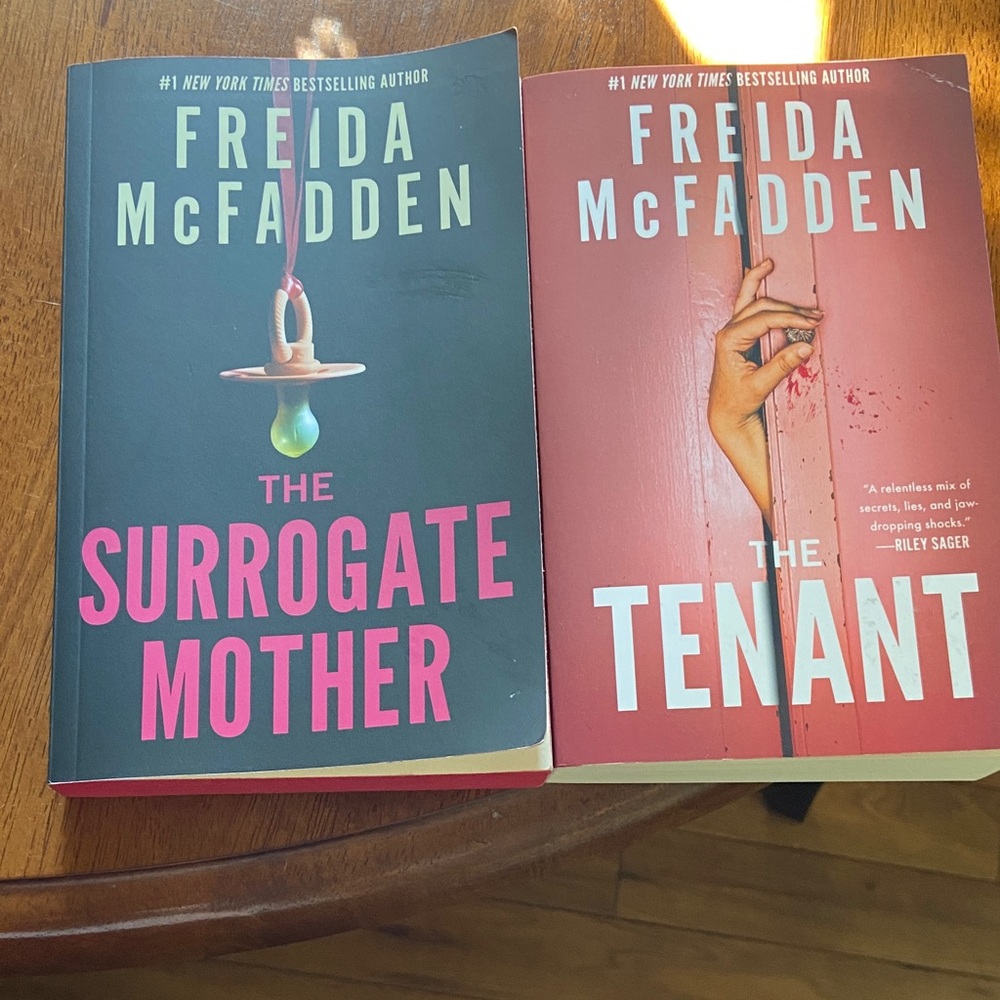 Freida McFadden Book Set - The Surrogate Mother & The Tenant  2/$10